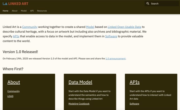 Linked Art – Semantic Reference Data Model Representation Project